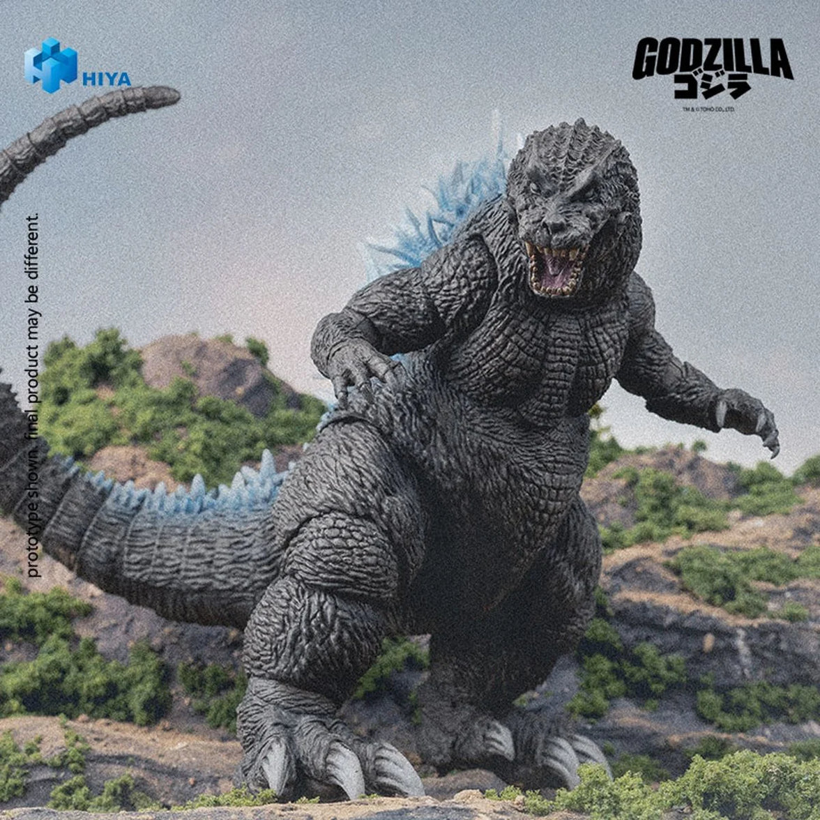 Giant Monsters All-Out Attack Heat Ray Godzilla Exquisite Basic Series Action Figure 6 inch by Exquisite posing with detailed sculpt and blue dorsal fins