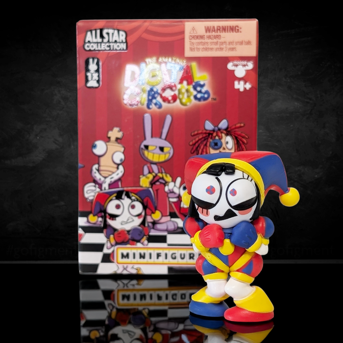 Digital Circus All Star Collection MiniFigures U-Pick by Glitch Studios with colorful jester character figure.