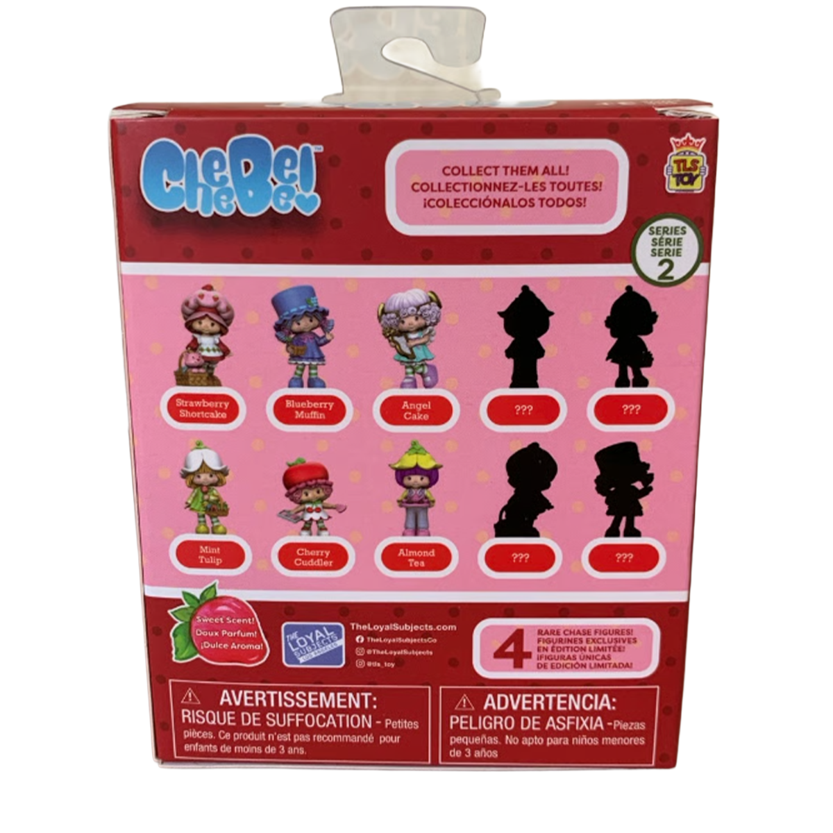 Almond Tea Strawberry Shortcake 2.5" Cheebee Figure CHASE by Loyal Subjects, Series 2 box back view