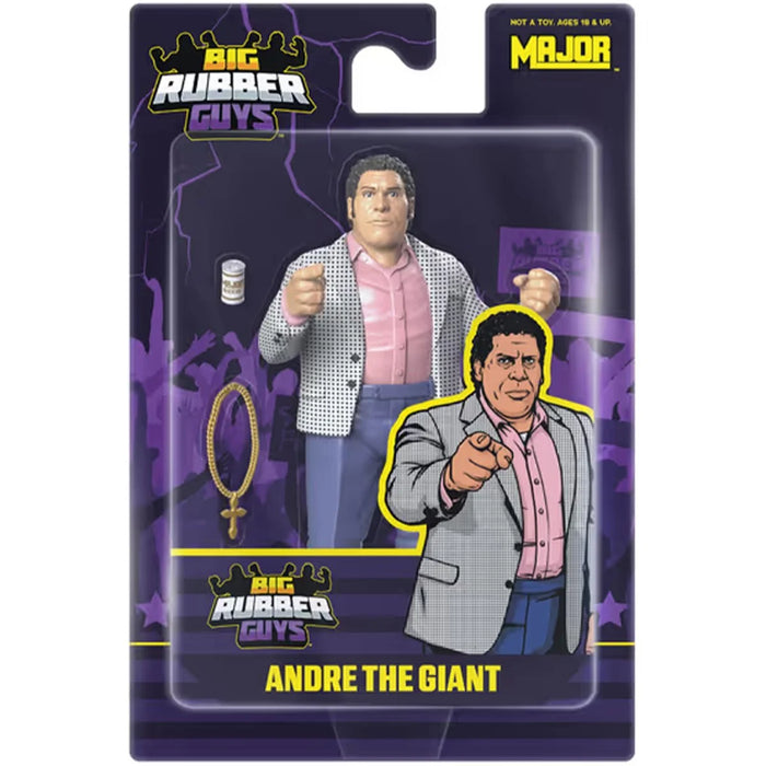 Andre the Giant Suited Major Big Rubber Guys 1:9 Scale 8-Inch Posed Wrestling Figure by Major in packaging