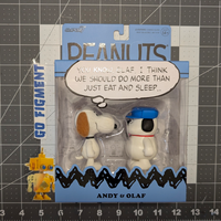 Olaf and Andy Peanuts ReAction Figures 2-Pack Super7 Collectible Figure Set