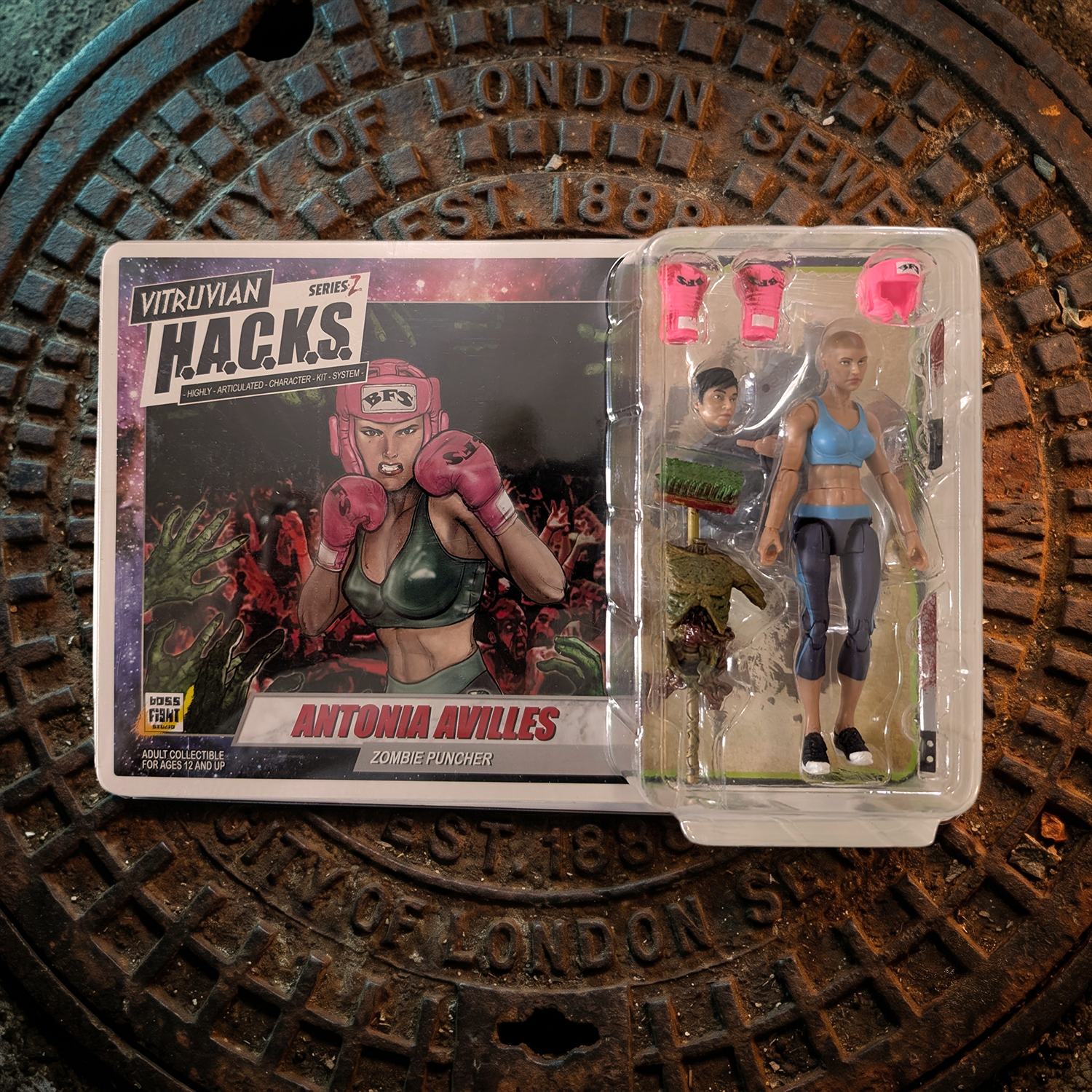 Vitruvian H.A.C.K.S. Zombie Land Complete Set Diorama and 10 Z-Series Action Figure Lot