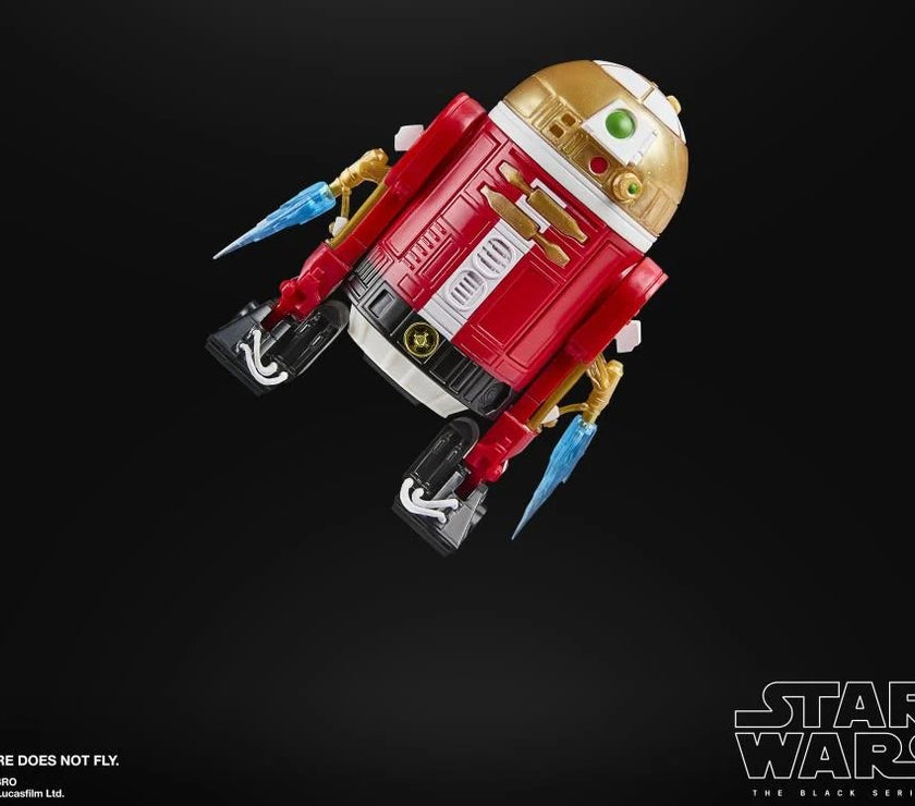 Star Wars Black Series Holiday Edition Astromech Droid action figure by Hasbro with festive red and gold design
