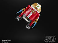 Star Wars Black Series Holiday Edition Astromech Droid action figure by Hasbro with festive red and gold design
