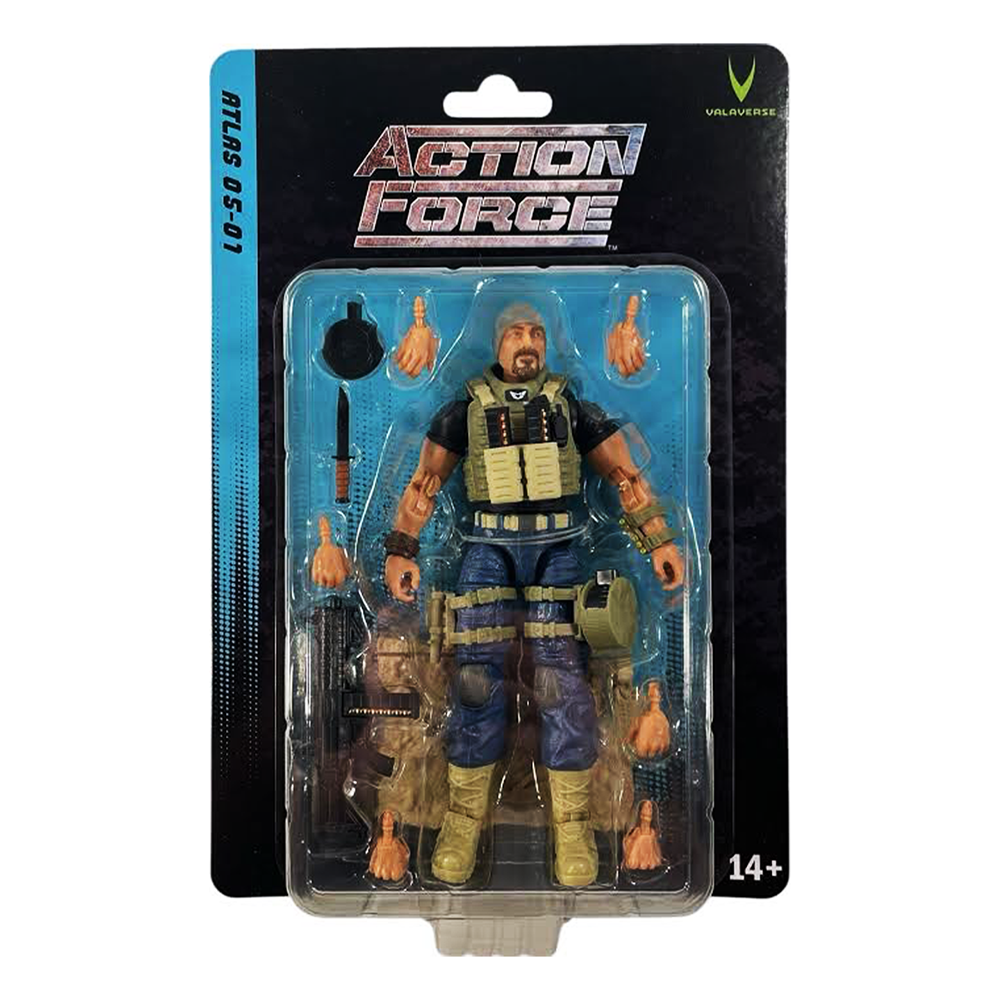 Action Force Series 5 Atlas Action Figure by Valaverse 1:12 Scale 6 in