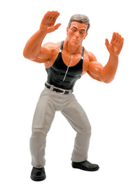 Kurt Sloane Kickboxer Dancing Major Big Rubber Guys 1:9 Scale 8-Inch Posed Wrestling Figure by Major in black and gray outfit