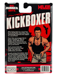 Kurt Sloane Kickboxer Dancing Major Big Rubber Guys 1:9 Scale 8-Inch Posed Wrestling Figure packaging back by Major