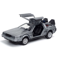 Time Machine 5 in. Jada Toys Vehicles: Die-Cast Metal Back to the Future "1" 1:32 die cast car with gullwing doors open