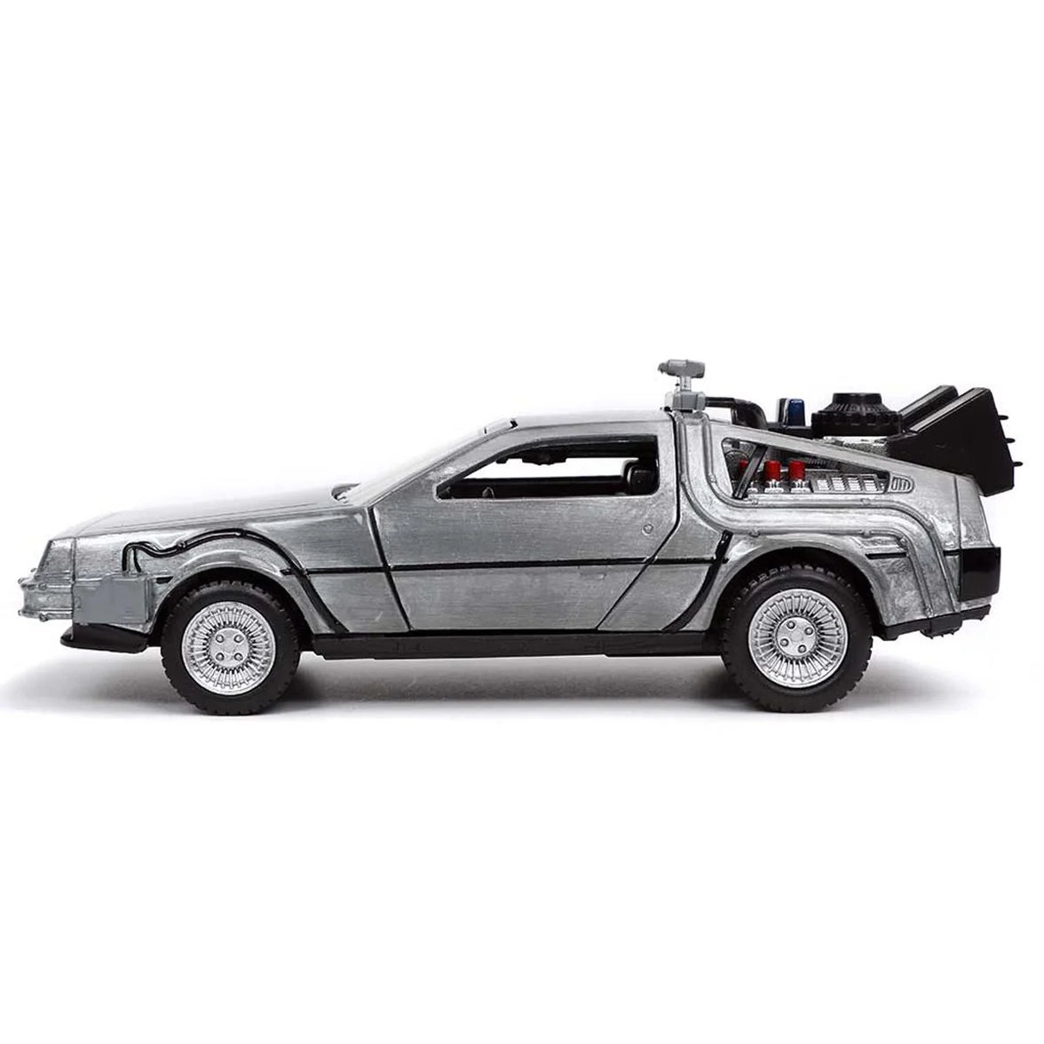 Time Machine 5 in. Jada Toys Vehicles: Die-Cast Metal Back to the Future "1" 1:32 silver DeLorean model