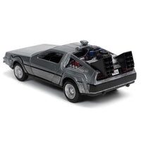 Time Machine 5 in. Jada Toys Vehicles: Die-Cast Metal Back to the Future "1" 1:32 rear view of DeLorean toy