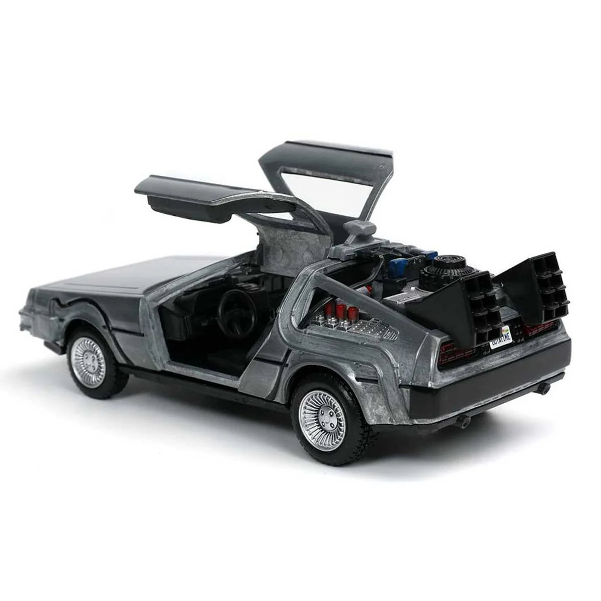 Time Machine 5 in. Jada Toys Vehicles: Die-Cast Metal Back to the Future "1" 1:32 with open gullwing doors
