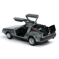 Time Machine 5 in. Jada Toys Vehicles: Die-Cast Metal Back to the Future "1" 1:32 with open gullwing doors