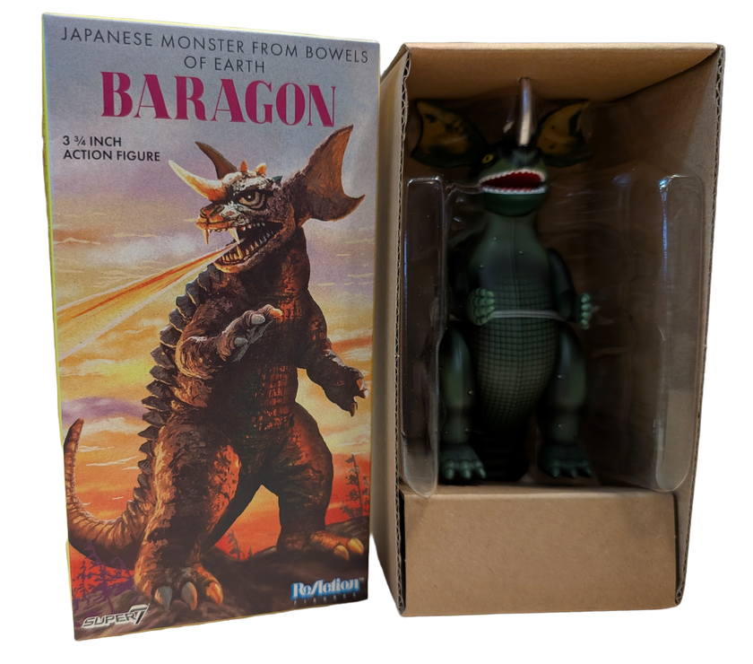 Super7 Toho ReAction Wave 1 Baragon (Marusan Tin) 3.75” Action Figure