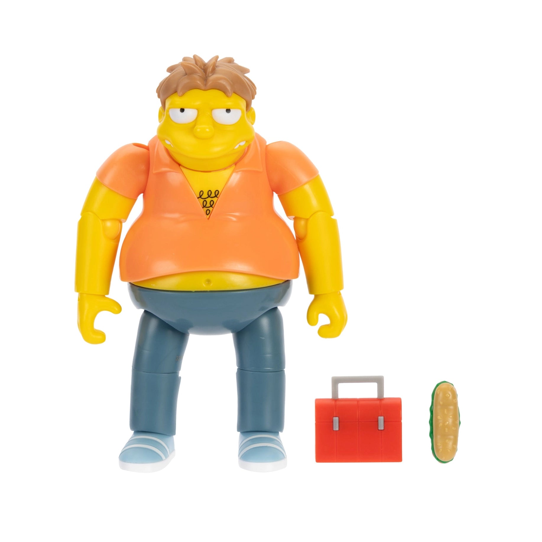 Barney Gumble Bumblebee Man Simpsons 5 Inch Premium Action Figure Video Camera Jakks Pacific New with accessory pieces
