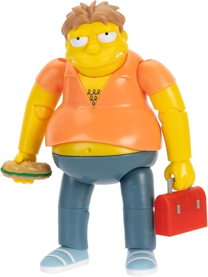 Barney Gumble Bumblebee Man Simpsons 5 Inch Premium Action Figure Video Camera Jakks Pacific New collectible toy