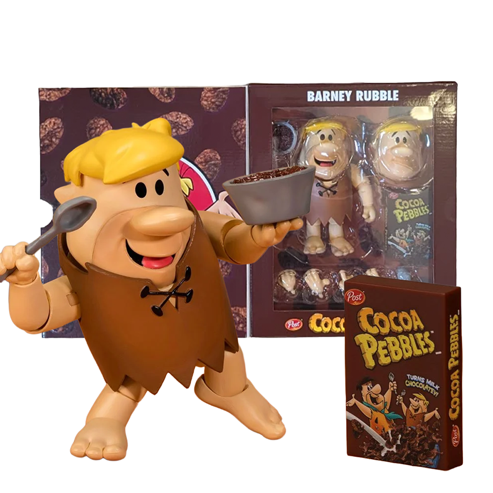 Barney Rubble 1:12 Scale Action Figure - Premium Articulated Sidekick Cocoa Pebbles by Jada Toys