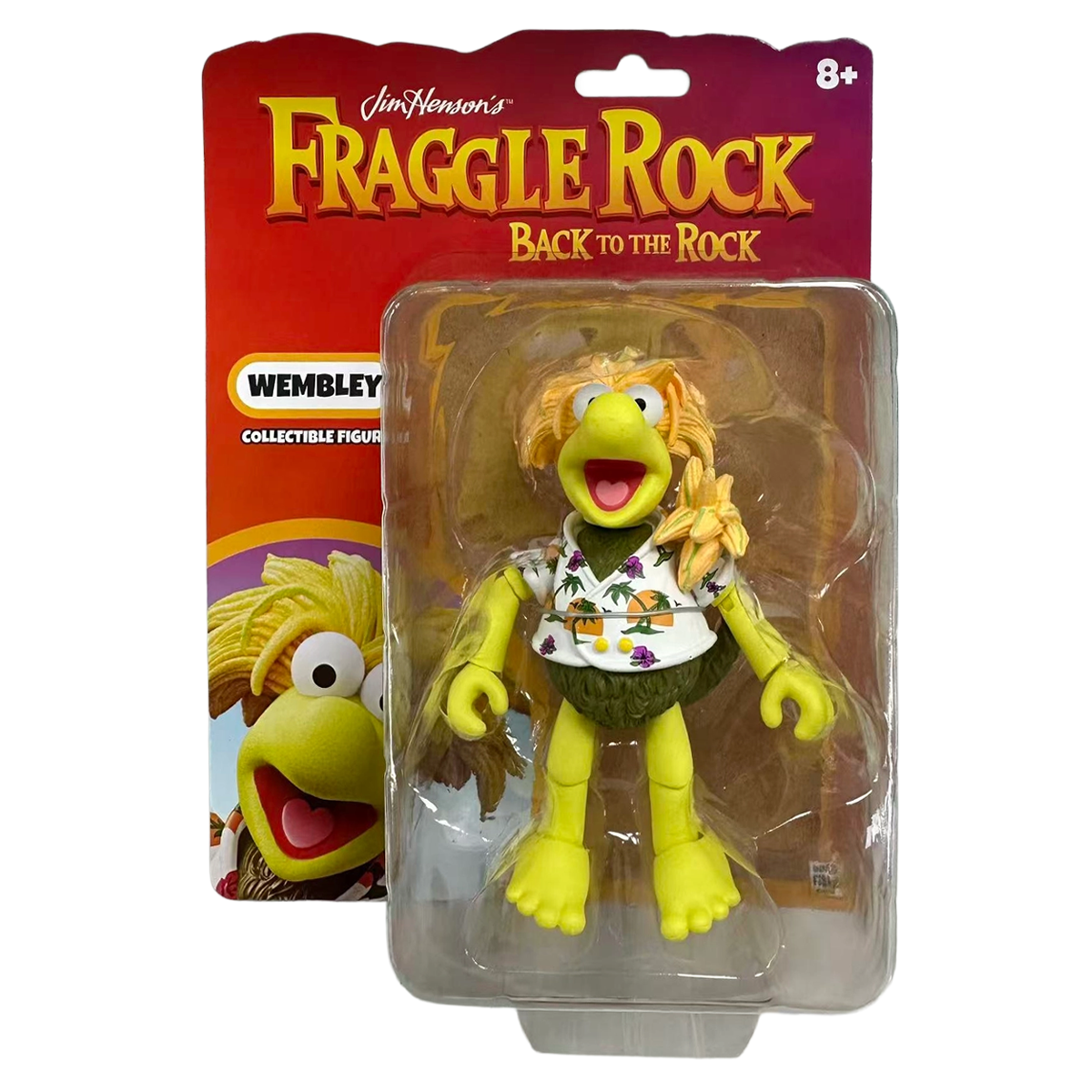 Fraggle Rock Wembley 6-Inch Action Figure Boss Fight Studio packaged collectible in blister card packaging