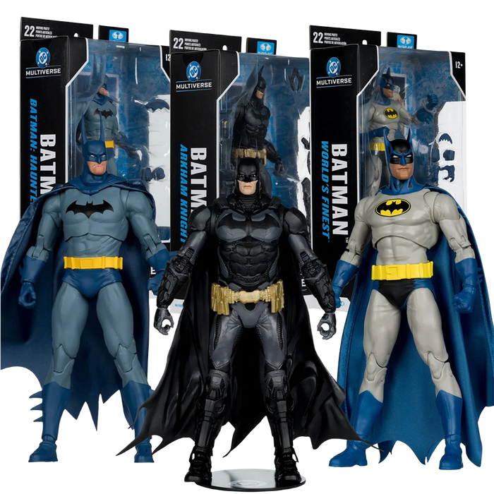 Batman DC Multiverse Wave 5 Sold as Set 3 Action Figures Haunted Gotham, World's Finest, Arkham Knight McFarlane