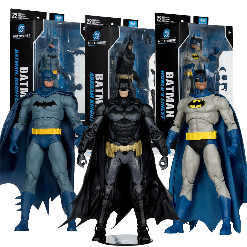 Batman DC Multiverse Wave 5 Sold as Set 3 Action Figures Haunted Gotham, World's Finest, Arkham Knight McFarlane