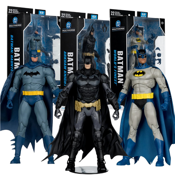 Batman DC Multiverse Wave 5 Sold as Set 3 Action Figures Haunted Gotham, World's Finest, Arkham Knight McFarlane