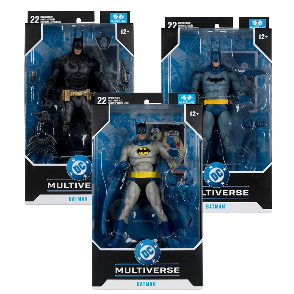 Batman DC Multiverse Wave 5 Sold as Set 3 Action Figures Haunted Gotham, World's Finest, Arkham Knight by McFarlane