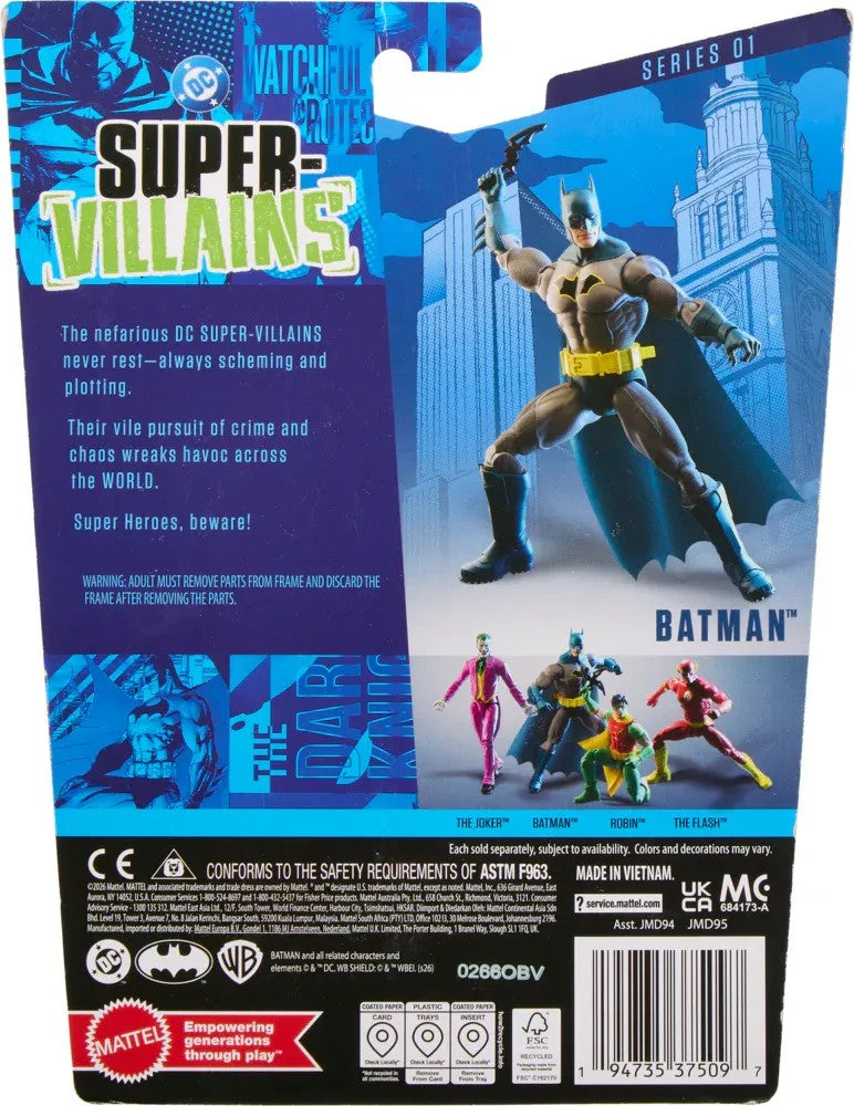 Batman DC Core Wave 1 Action Figure with Accessories Mattel