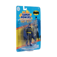 Batman action figure in blue and yellow Super Powers blister packaging