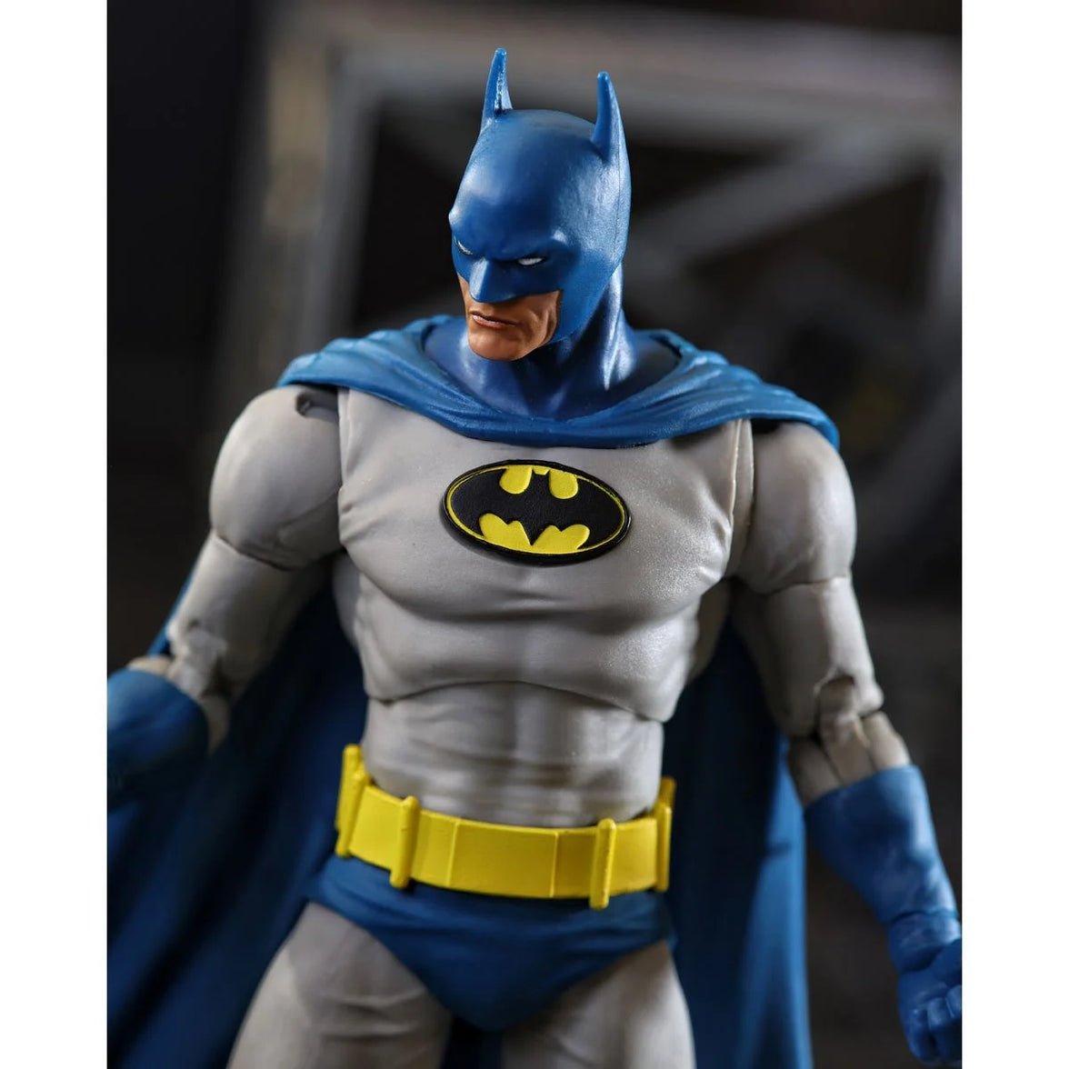Batman Knightfall 7" McFarlane DC Multiverse Vault Action Figure by McFarlane Toys in gray and blue suit