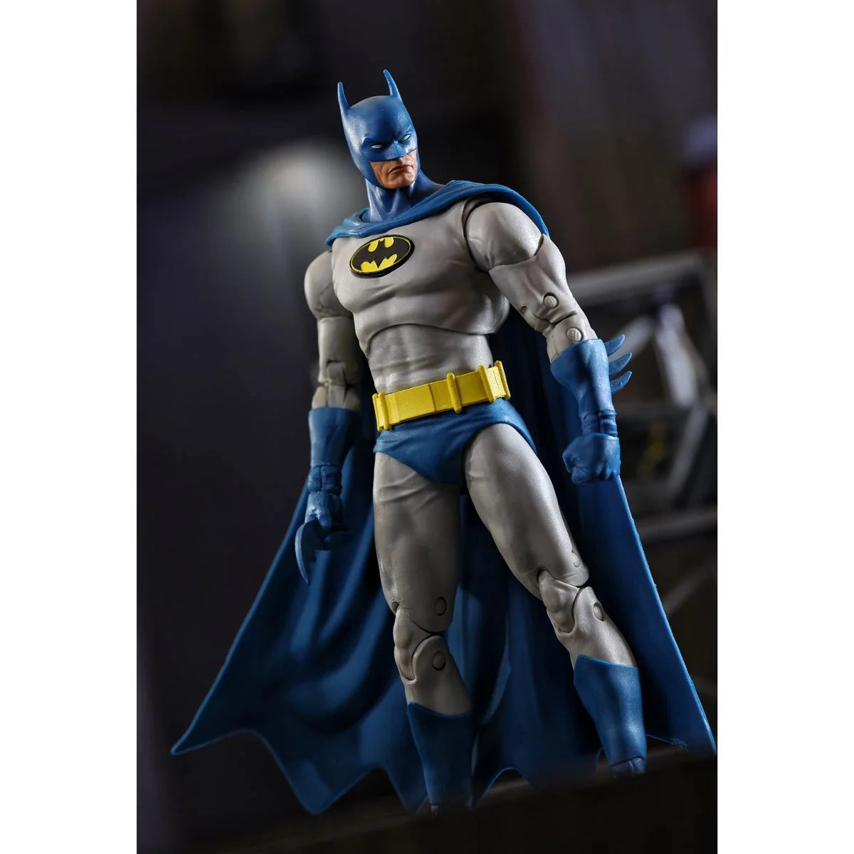 Batman Knightfall 7" McFarlane DC Multiverse Vault Action Figure by McFarlane Toys in gray and blue costume