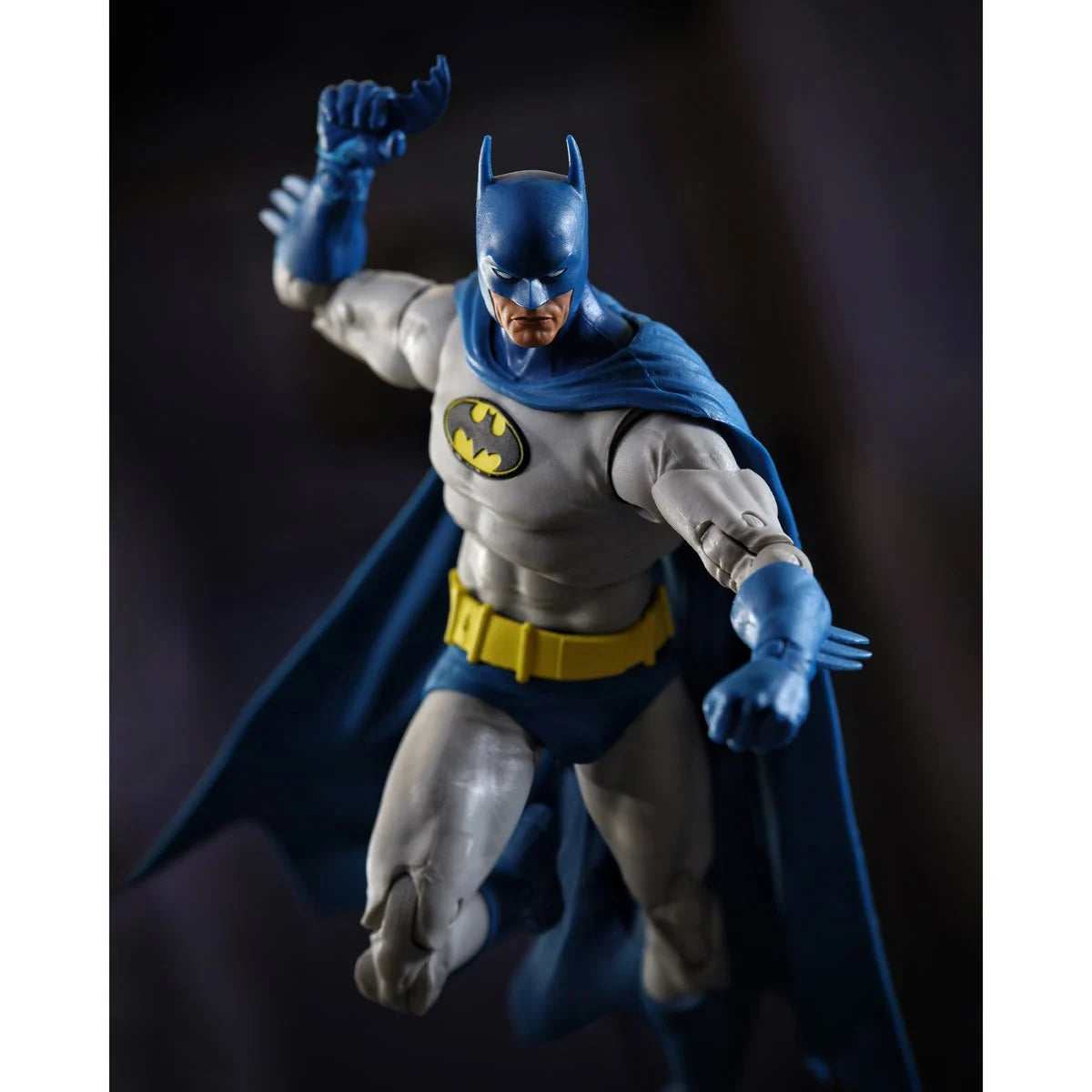 Batman Knightfall 7" McFarlane DC Multiverse Vault Action Figure by McFarlane Toys posed in flight
