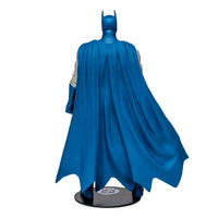Batman Knightfall 7" McFarlane DC Multiverse Vault Action Figure rear view with blue cape, McFarlane Toys