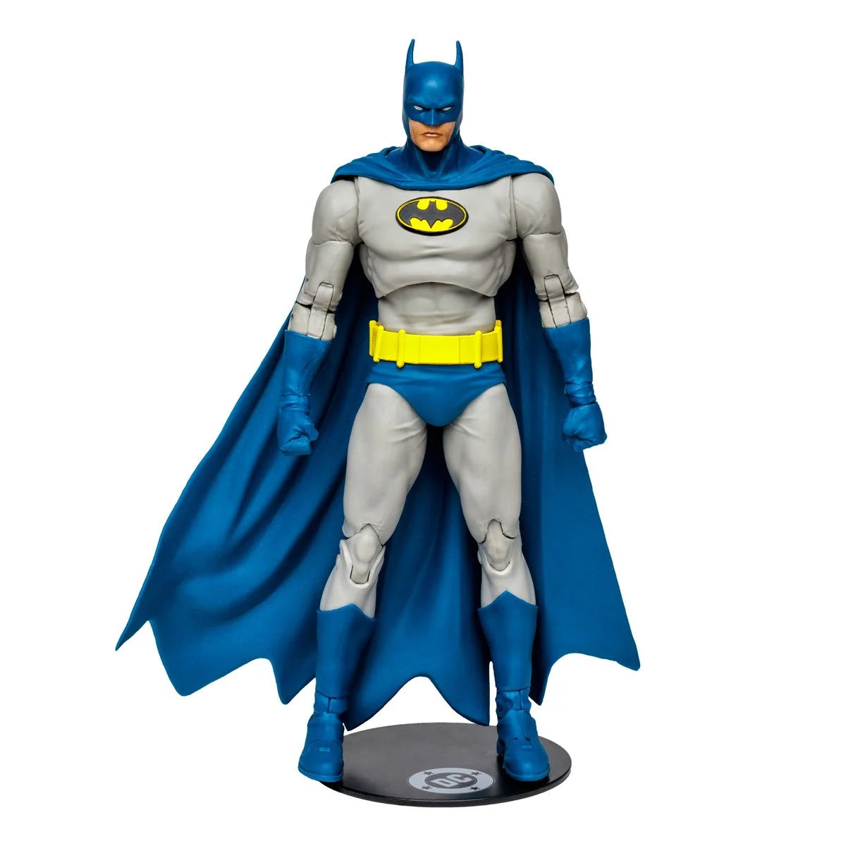 Batman Knightfall 7" McFarlane DC Multiverse Vault Action Figure by McFarlane Toys, blue and gray Batman figure with cape