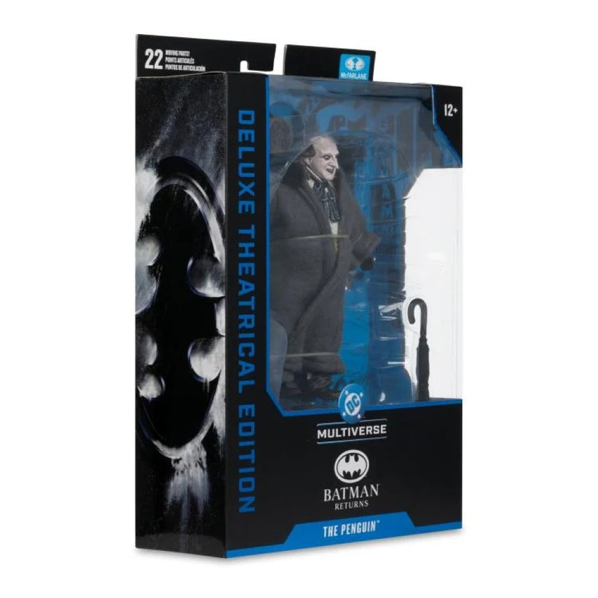 McFarlane Batman Returns DC Multiverse The Penguin deluxe theatrical edition action figure in packaging with accessories
