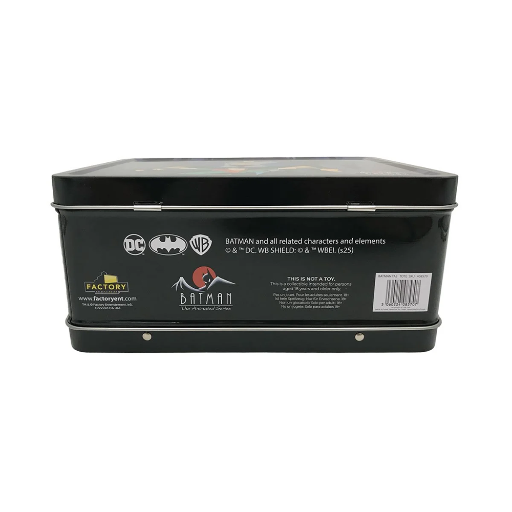 Batman 6 in. Factory Entertainment Lunch Boxes Batman: The Animated Series back view