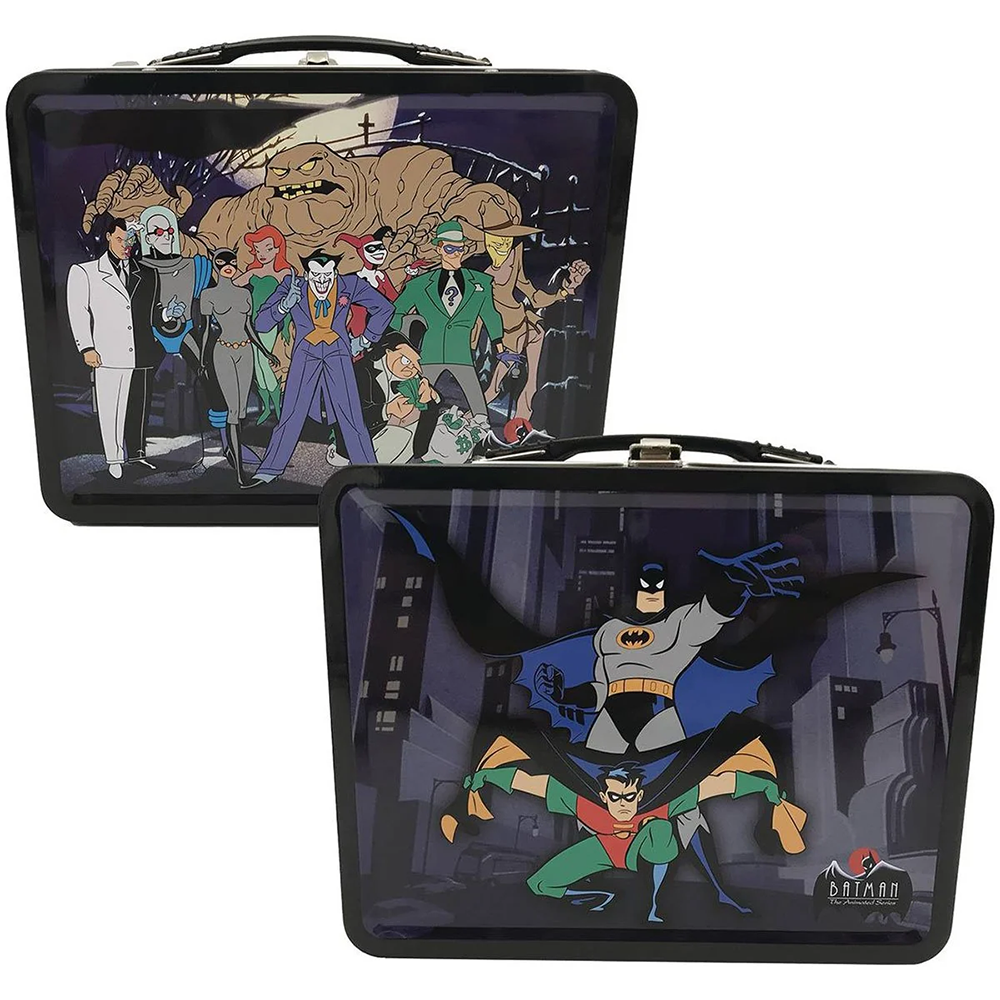 Batman 6 in. Factory Entertainment Lunch Boxes Batman: The Animated Series featuring Batman, Robin, and villains artwork