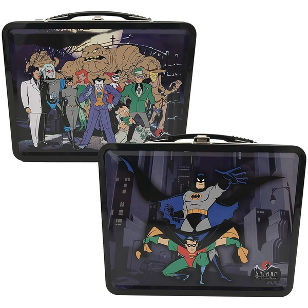 Batman 6 in. Factory Entertainment Lunch Boxes Batman: The Animated Series featuring Batman, Robin, and villains artwork