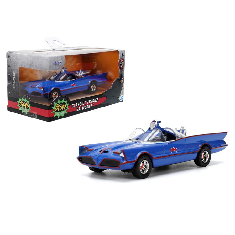 Batman Jada Toys 1966 Batmobile Animated Color Version 1:32 Scale Die-Cast Vehicle by Go Figment in box and loose
