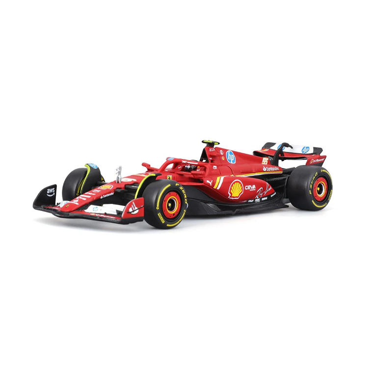 Bburago Ferrari SF-24 #55 Carlos Sainz with Helmet 1:43 Scale Model