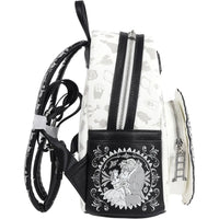 Loungefly Beauty and the Beast Belle Sketch Mini-Backpack with detailed character artwork and adjustable straps