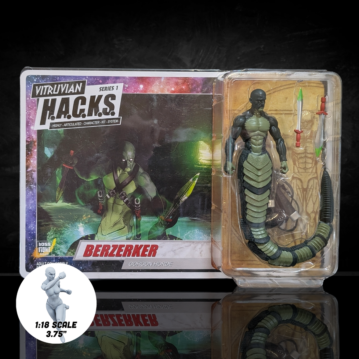 Berzerker of the Gorgon Horde -Vitruvian H.A.C.K.S. 1:18 Scale Action Figure