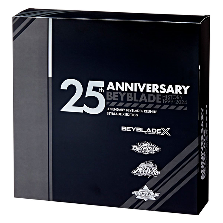 Beyblade 25th Anniversary Set "X" Edition Beyblades Reunite 4 Pack