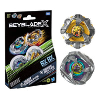Beyblade X Calibur Samurai 6-70M BX & Obsidian Shell 3-85S BX Dual Pack Set Hasbro Beyblade Spinning Tops