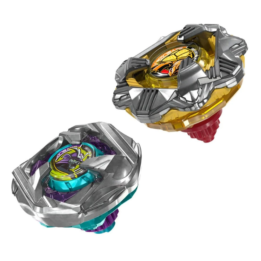 Beyblade X Calibur Samurai 6-70M BX & Obsidian Shell 3-85S BX Dual Pack Set Hasbro Beyblade Spinning Tops