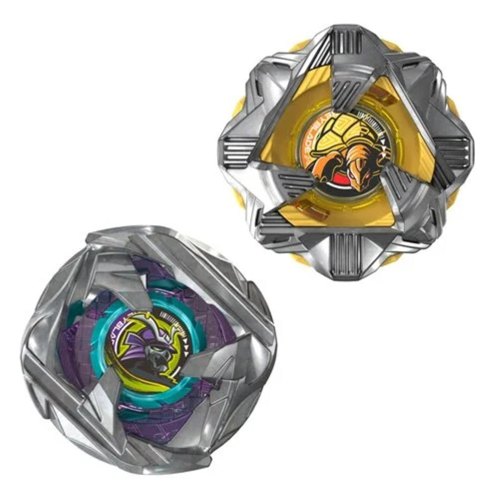 Beyblade X Calibur Samurai 6-70M BX & Obsidian Shell 3-85S BX Dual Pack Set Hasbro Beyblade Spinning Tops