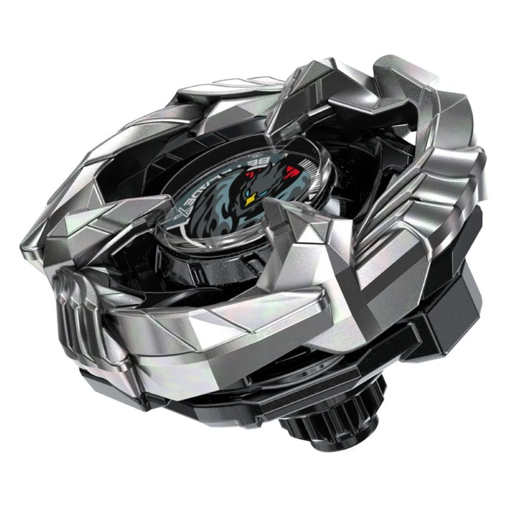 Beyblade X Feather Phoenix 2-60N BX Starter Pack Set Hasbro Beyblade Spinning Tops, silver and black top