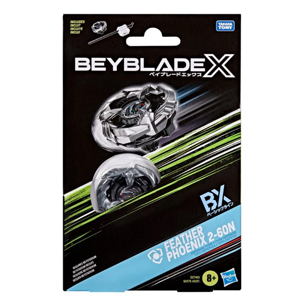 Beyblade X Feather Phoenix 2-60N BX Starter Pack Set Hasbro Beyblade Spinning Tops packaging