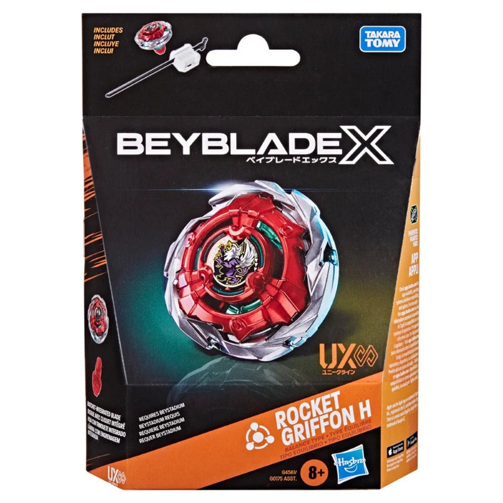 Beyblade X Rocket Griffon H UX Infinity Starter Pack Set Hasbro Beyblade Spinning Tops