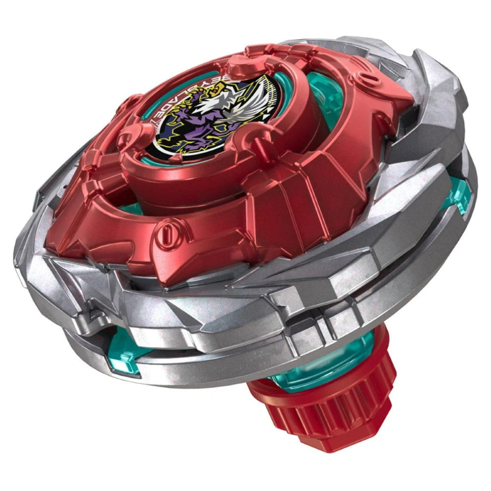Beyblade X Rocket Griffon H UX Infinity Starter Pack Set Hasbro Beyblade Spinning Tops red and silver spinning top