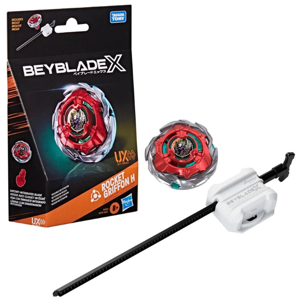 Beyblade X Rocket Griffon H UX Infinity Starter Pack Set Hasbro Beyblade Spinning Tops