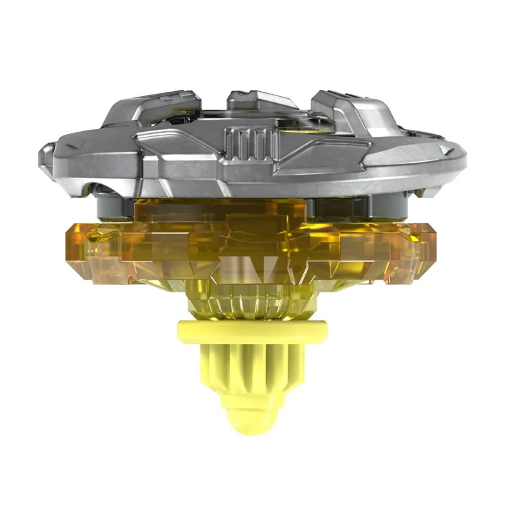 Beyblade X Shelter Drake 5-70O Booster Pack Set Hasbro Beyblade Spinning Tops silver and yellow top